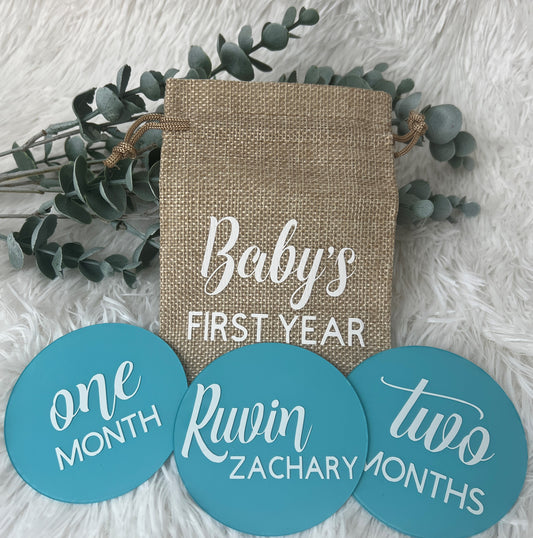 Acrylic Baby Milestone Discs