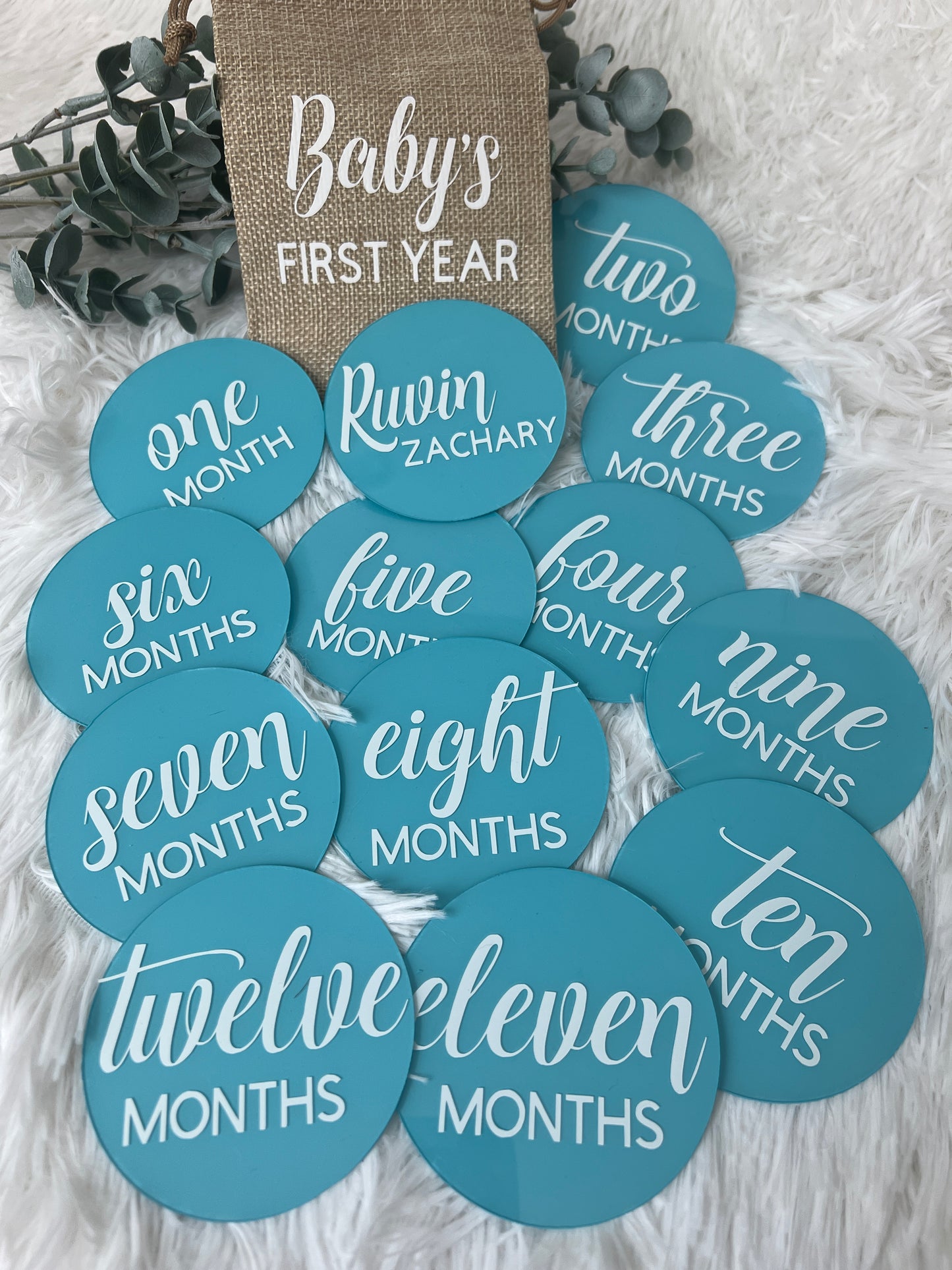 Acrylic Baby Milestone Discs