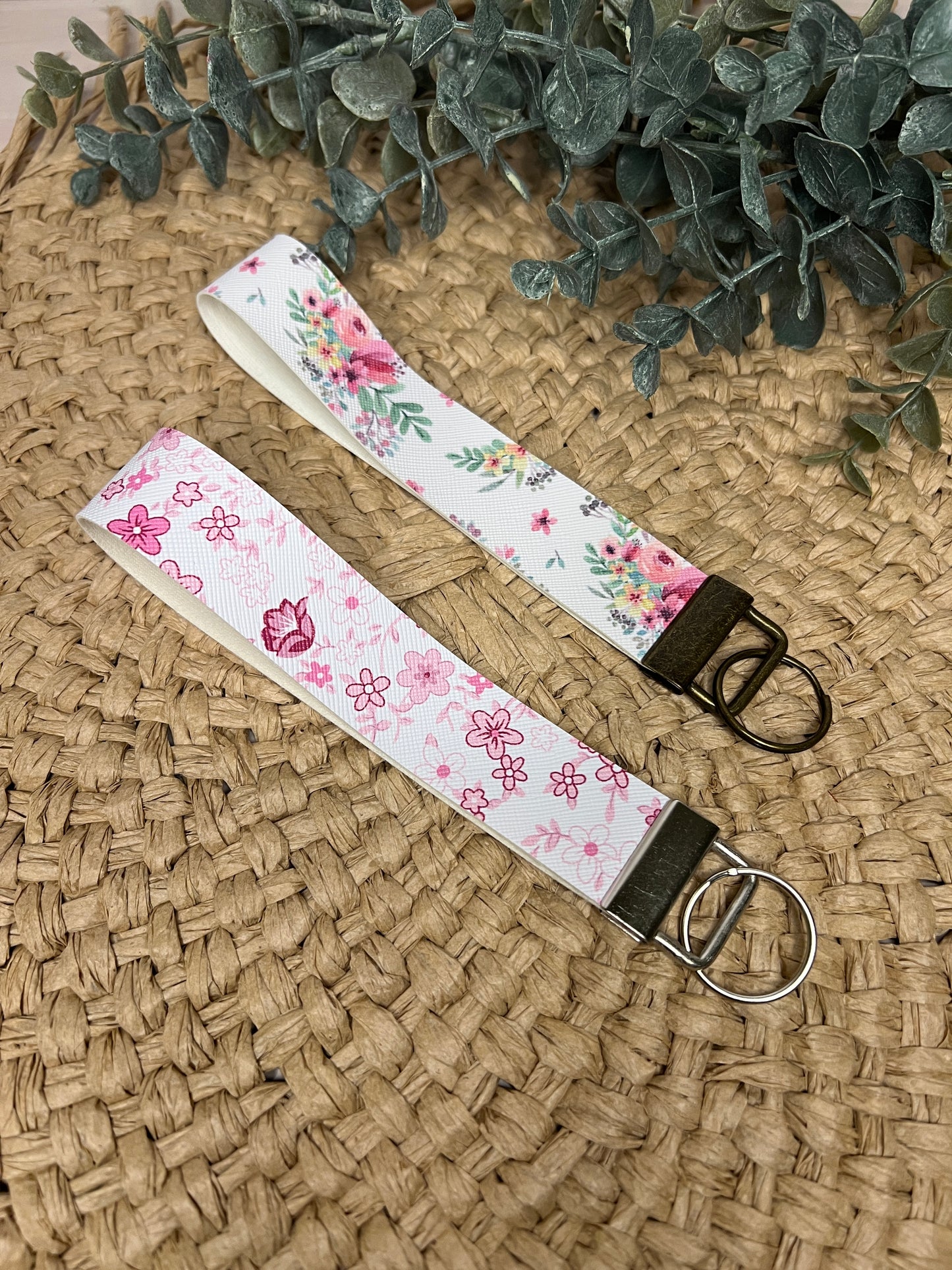 Floral Key Fob Wristlet