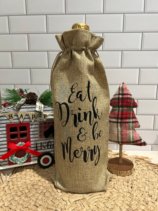 Holiday Wine Bag