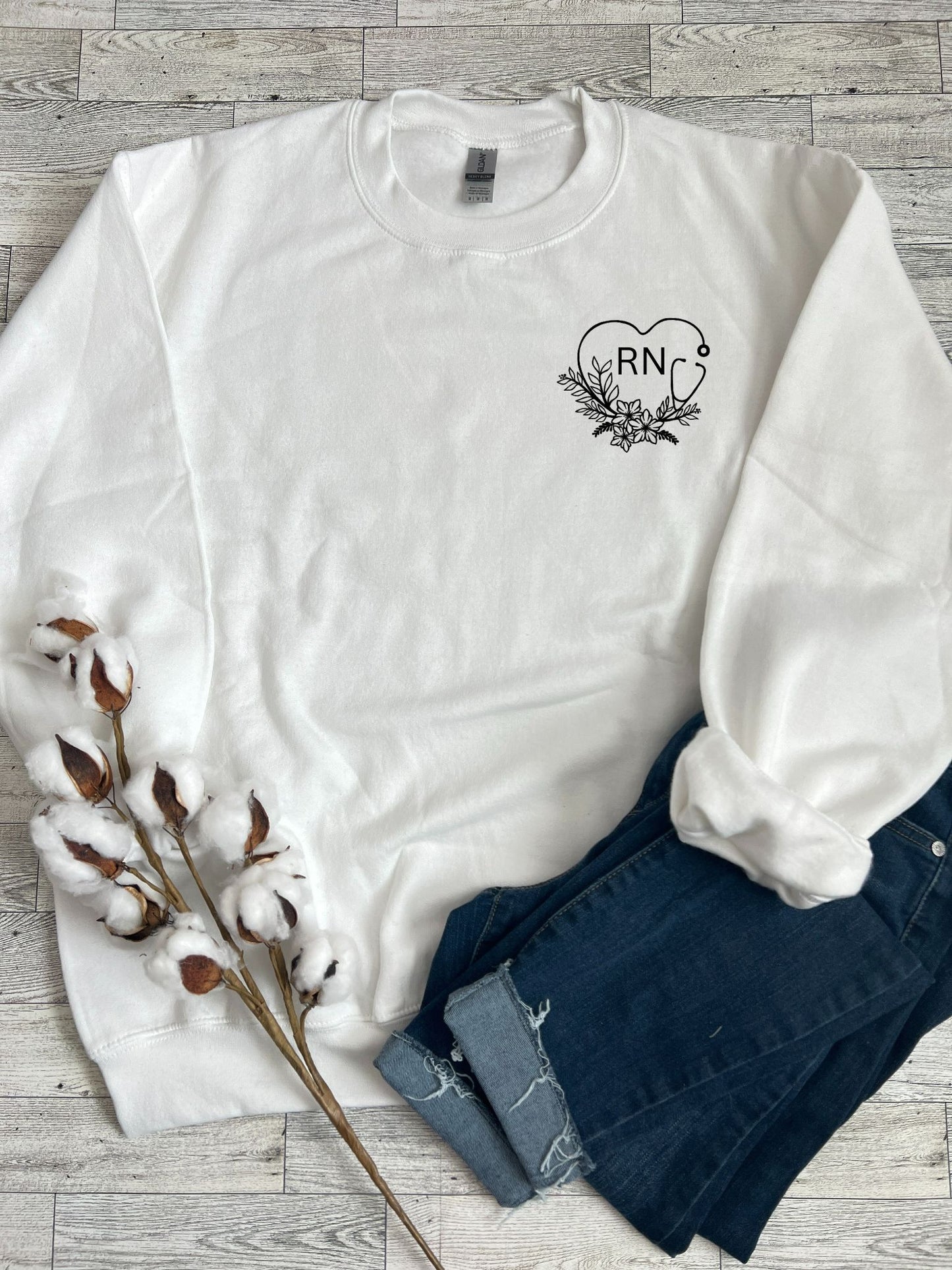 Pocket Heart Stethoscope Sweatshirt